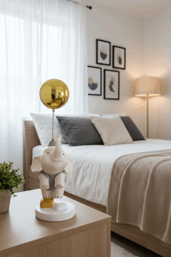 Διακοσμητικό Ελεφαντάκι Γκρί