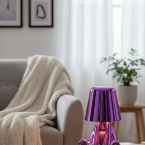 Mr. What μώβ επαναφορτιζόμενο φωτιστικό αφής LED – μεγάλο μέγεθος