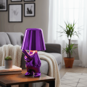 Mr. Why μώβ επαναφορτιζόμενο φωτιστικό αφής LED – μεγάλο μέγεθος