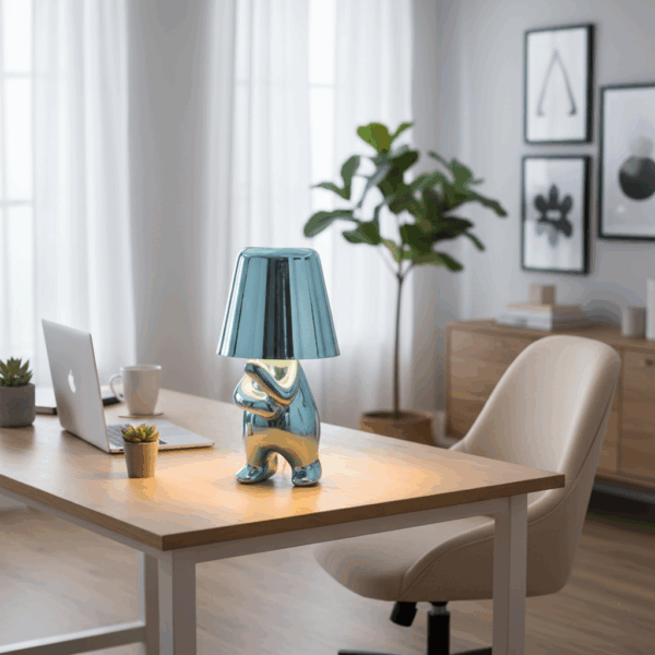 Mr. Why μπλέ επαναφορτιζόμενο φωτιστικό αφής LED – μεγάλο μέγεθος