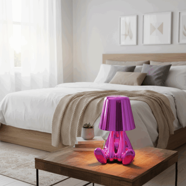 Mr. What ροζ επαναφορτιζόμενο φωτιστικό αφής LED – μεγάλο μέγεθος amazthing.gr