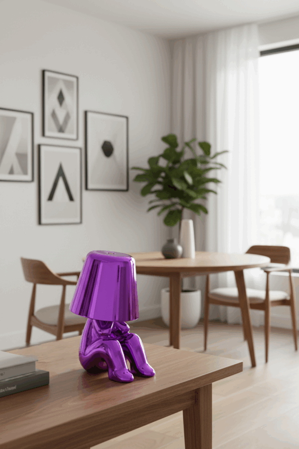 Mr. Where Φωτιστικό Αφής Design - Μώβ small Διακοσμητικό Φωτιστικό.