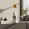grey bear with gold ballon amazthing.gr
