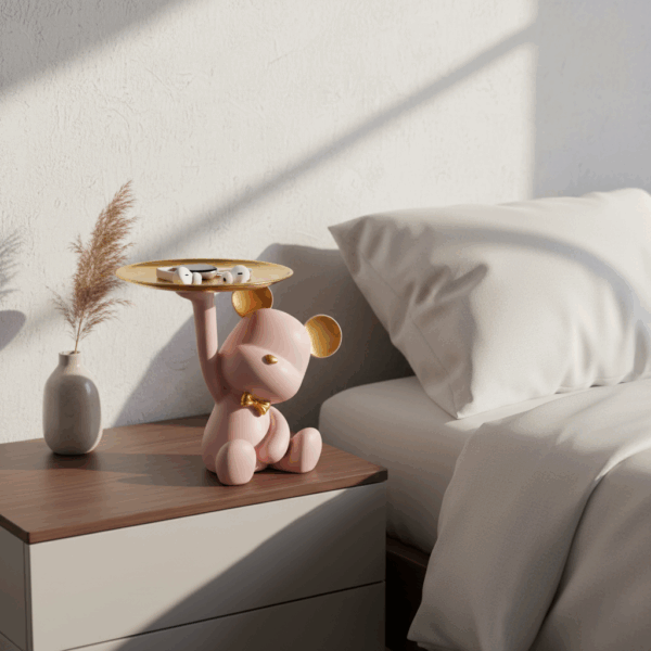 Αρκουδάκι με Δίσκο Ρόζ