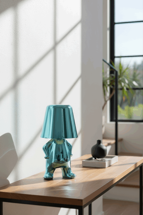 Mr. Who μπλέ επαναφορτιζόμενο φωτιστικό αφής LED – μεγάλο μέγεθος