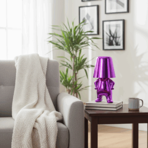 Mr. Who μώβ επαναφορτιζόμενο φωτιστικό αφής LED – μεγάλο μέγεθος Mr. Who μώβ επαναφορτιζόμενο φωτιστικό αφής LED – μεγάλο μέγεθος