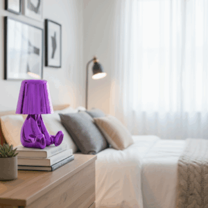 Mr. What μώβ επαναφορτιζόμενο φωτιστικό αφής LED – μεγάλο μέγεθος