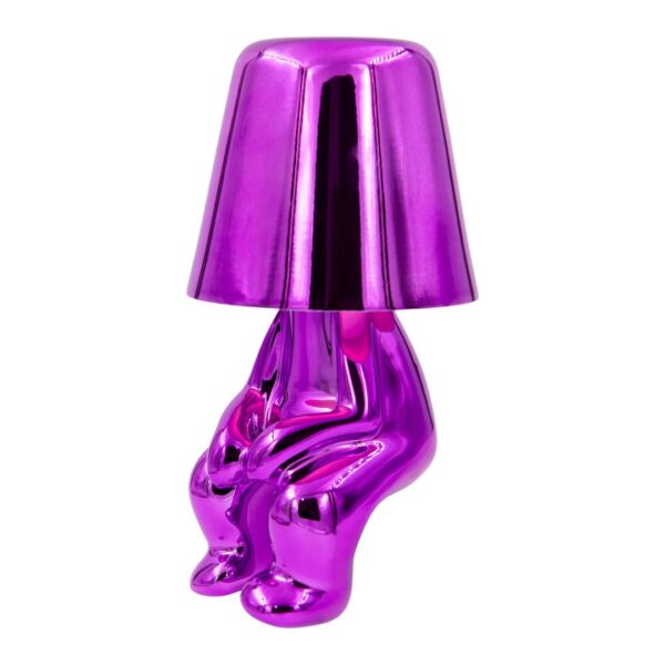 Mr. When μωβ επαναφορτιζόμενο φωτιστικό αφής LED – μεγάλο μέγεθος