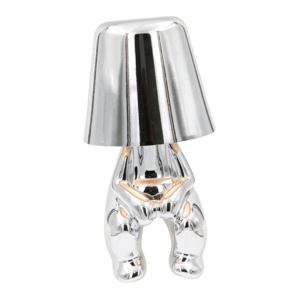 Mr. When ασημί επαναφορτιζόμενο φωτιστικό αφής LED – μεγάλο μέγεθος