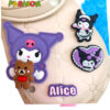 Σετ Crocs charms kuromi Alice μωβ χρώμα-διακοσμητικά αξεσουάρ για καλοκαιρινά παπούτσια Crocs"