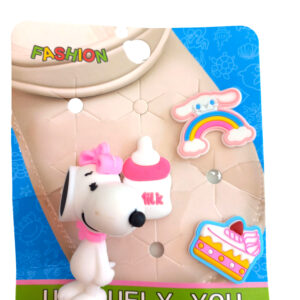 Σετ Crocs charms Snoopy διακοσμητικά αξεσουάρ για καλοκαιρινά παπούτσια Crocs"
