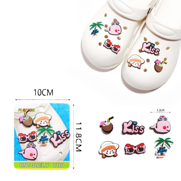 Σετ Crocs charms θεματικά beach διακοσμητικά αξεσουάρ για καλοκαιρινά παπούτσια Crocs"