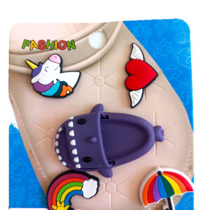 Σετ Crocs charms μονόκερος,ουράνιο τόξο,σαγιονάρα- διακοσμητικά αξεσουάρ για καλοκαιρινά παπούτσια Crocs"