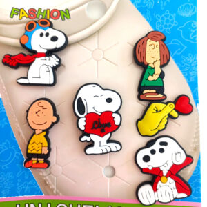 Σετ Crocs charms Snoopy- διακοσμητικά αξεσουάρ για καλοκαιρινά παπούτσια Crocs"