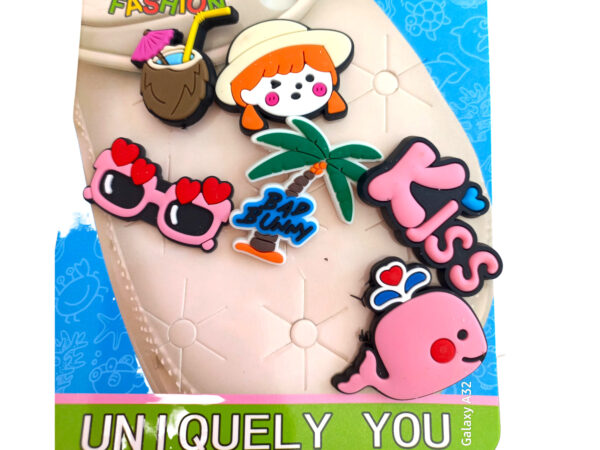 Σετ Crocs charms θεματικά beach διακοσμητικά αξεσουάρ για καλοκαιρινά παπούτσια Crocs"