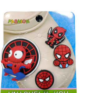 Σετ charms για Crocs Spiderman-Deadpool διακοσμητικά αξεσουάρ για καλοκαιρινά παπούτσια Crocs"