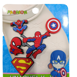 Σετ charms για Crocs Spidrman-Captain America-Superman διακοσμητικά αξεσουάρ για καλοκαιρινά παπούτσια Crocs"