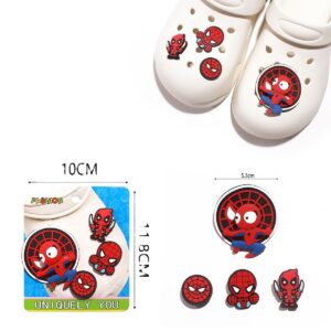 Σετ charms για Crocs Spiderman-Deadpool διακοσμητικά αξεσουάρ για καλοκαιρινά παπούτσια Crocs"