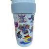 Γαλάζιο ποτήρι θερμός 890ml με σχέδιο Stitch & Lilo, καπάκι και εργονομική λαβή.