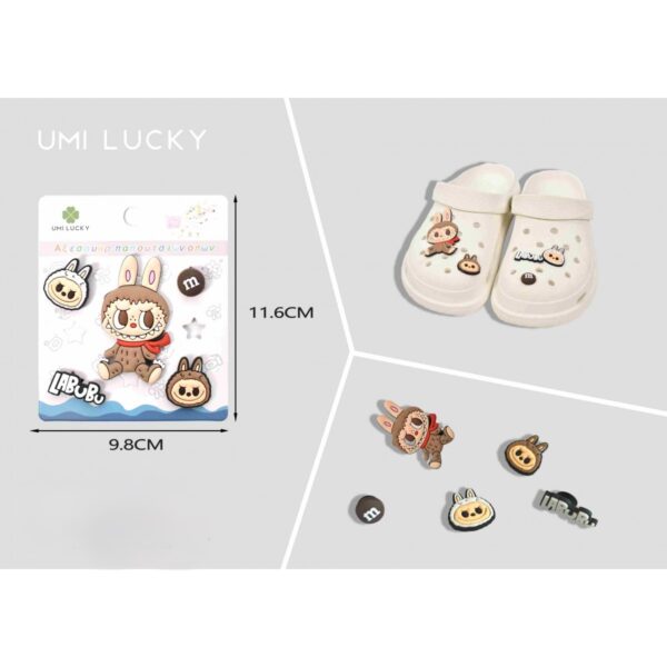 labubu καφέ 5 τεμαχια