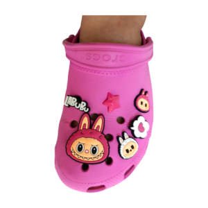 διακοσμητικά pins για crocs labubu ροζ, ασπρο,αστερι, λουλουδι