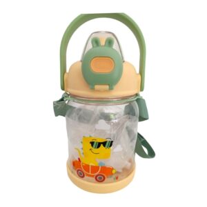 Παιδικό παγουράκι δεινόσαυρος με καλαμάκι και λουράκι μεταφοράς