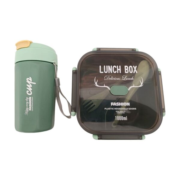 πράσινο lunch box με θερμός 1000ml