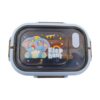 Παιδικό lunch box ελεφαντάκι με χωρίσματα, κουτάλι και πιρούνι