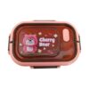 παιδικό lunch box Cherry Bear με σχέδιο αρκουδάκι και χωρίσματα