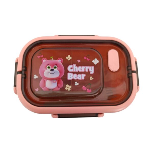παιδικό lunch box Cherry Bear με σχέδιο αρκουδάκι και χωρίσματα