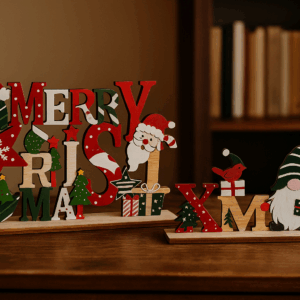 Ξύλινο Διακοσμητικό “Merry Christmas” με Άγιο Βασίλη 18x12 εκ Ξύλινο Διακοσμητικό “Merry Christmas” με Άγιο Βασίλη 18x12 εκ