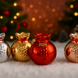 Διακοσμητικό Ρόδι Μεταλλιζέ – Κόκκινο, Ασημί, Χρυσό, Ροζ Χρυσό | 8cm -165gr Το διακοσμητικό ρόδι μεταλλιζέ αποτελεί έναν μοναδικό συνδυασμό κομψότητας και συμβολισμού. Κατασκευασμένο από ανθεκτικό υλικό με λαμπερό φινίρισμα, προσδίδει πολυτέλεια σε κάθε χώρο. Σύμβολο τύχης, ευημερίας και αφθονίας, είναι ιδανικό για το σαλόνι, το γραφείο ή ως γούρι για το νέο έτος. 🔹 Διαθέσιμα χρώματα: Κόκκινο, Ασημί, Ροζ Χρυσό