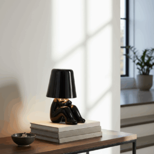 Mr. Where μαύρο επαναφορτιζόμενο φωτιστικό αφής LED – μεγάλο μέγεθος