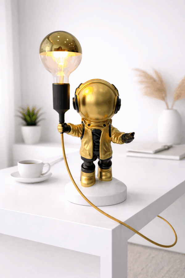 Φωτιστικό Αστροναύτης LED Gold Small Amazthing