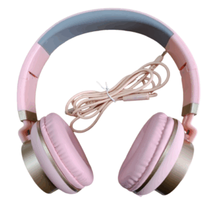 ενσυρματα ακουστικα ροζ χρυσο