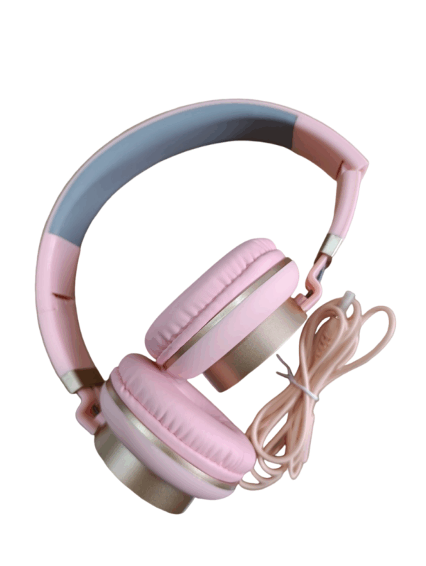 ενσυρματα ακουστικα ροζ χρυσο