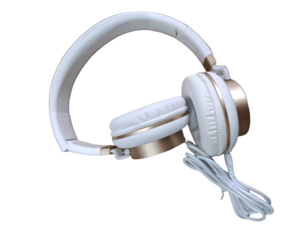 ακουστικα καλωδιο λευκο χρυσο