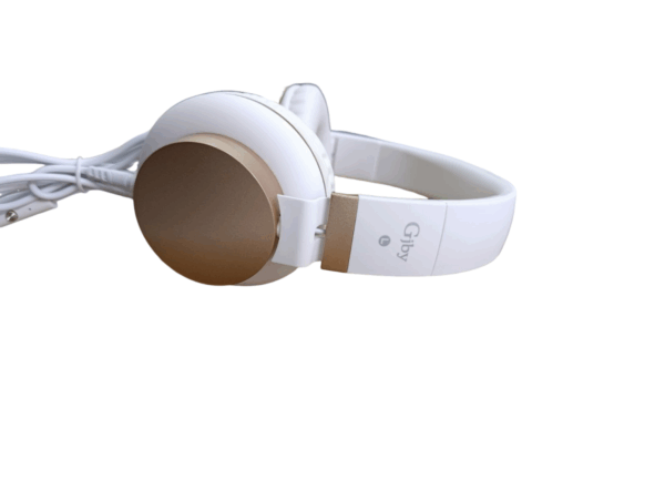 ακουστικα καλωδιο λευκο χρυσο